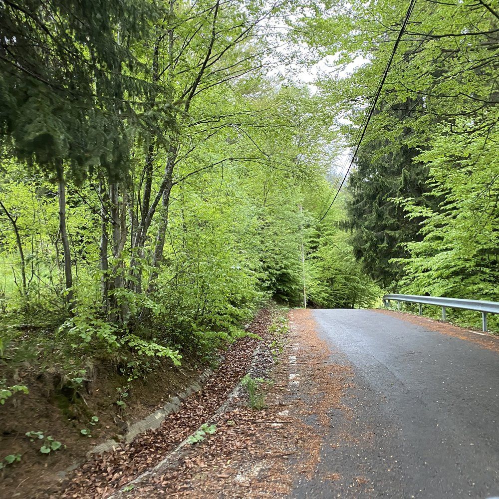 Curtea interioară Vila Amira — pavaj de piatră și balcoane