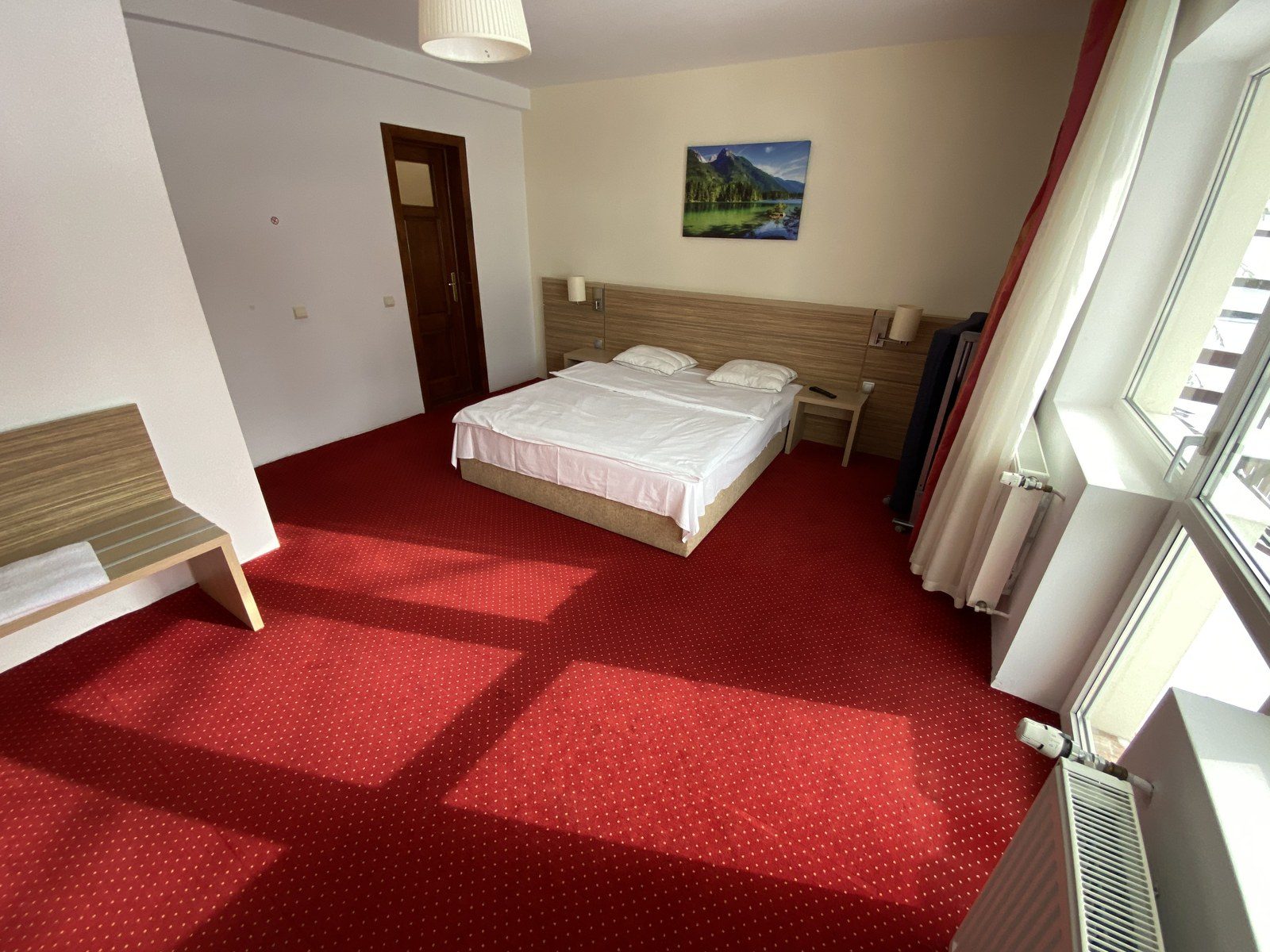 Camera Bucegi — 25 m² cu pat matrimonial și balcon, Vila Amira Predeal